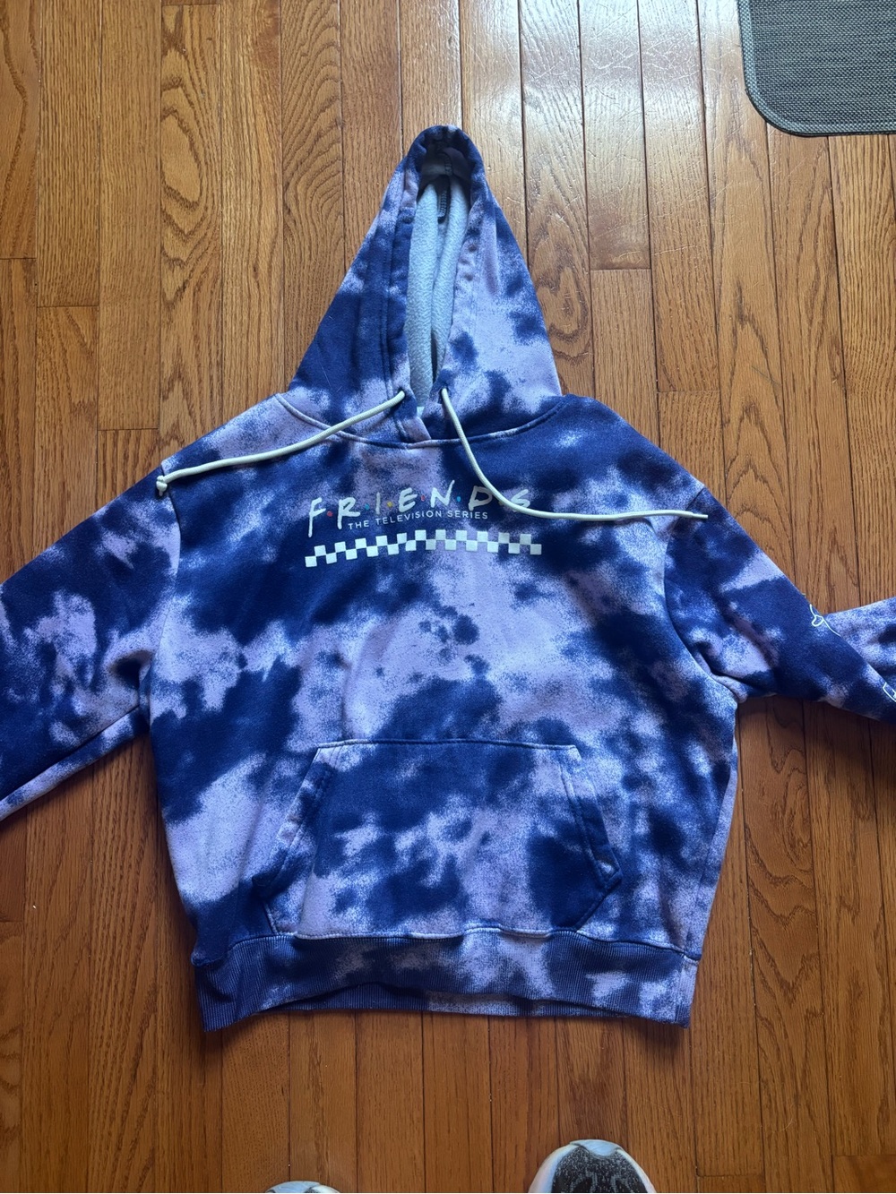 FRIENDS Tie-Dye Hoodie in Blue and Purple